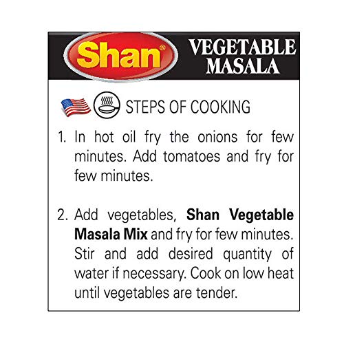 Shan Vegetable Masala Recipe And Seasoning Mix Bundle - 100G Spi
