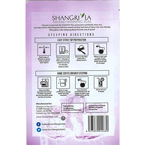 Shangri-La Tea Company Iced, Tropical Passion Decaf, Unsweetened