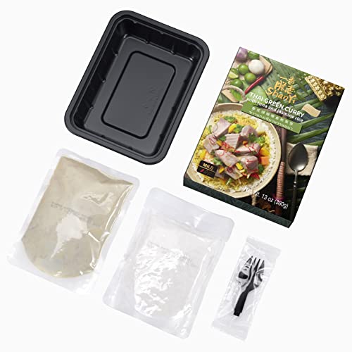 Shanyi Instant Microwave Meals Ready To Eat, Thai Green Curry Wi