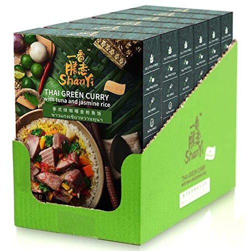 Shanyi Instant Microwave Meals Ready To Eat, Thai Green Curry Wi