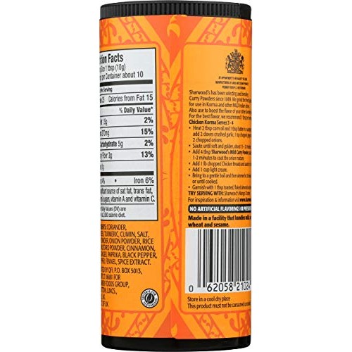 Sharwoods, Curry Powder Mild, 3.6 Ounce