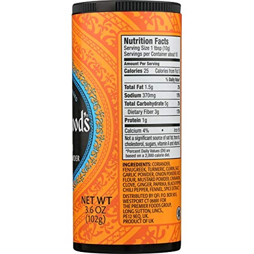 Sharwoods, Curry Powder Mild, 3.6 Ounce