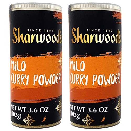 Sharwoods Mild Curry Powder, 3.6 oz 102g, Pack of 2