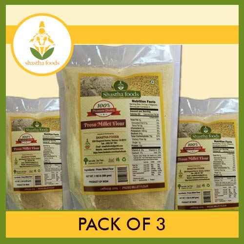 Shastha Proso Millet Flour Pack Of 3 Each Pkt 500G 1.1 Lb B-P