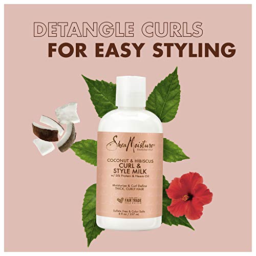 Sheamoisture Curl And Style Milk For Thick, Curly Hair Coconut A Sheamoisture Curl And Style Milk For Thick, Curly Hair Coconut A