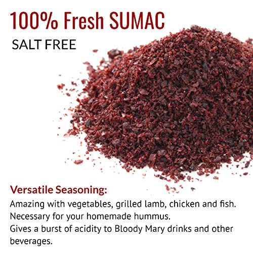 Sheffa Ground Sumac Spice Powder Seasoning Blend 3.5Oz Glass Ja