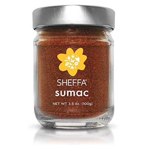 Sheffa Ground Sumac Spice Powder Seasoning Blend 3.5Oz Glass Ja