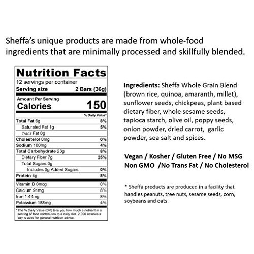 Sheffa Savory Bar Everything Seasoning 1.27 Oz 12 Pack Sugar F