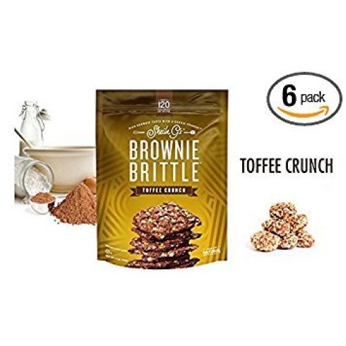 Sheila Gs Brownie Brittle, Toffee Crunch, 4-Ounce Pack Of 6