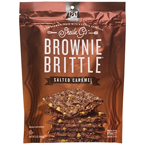 Sheila Gs Brownie Brittle, Salted Caramel, 5-Ounce Pack Of 6