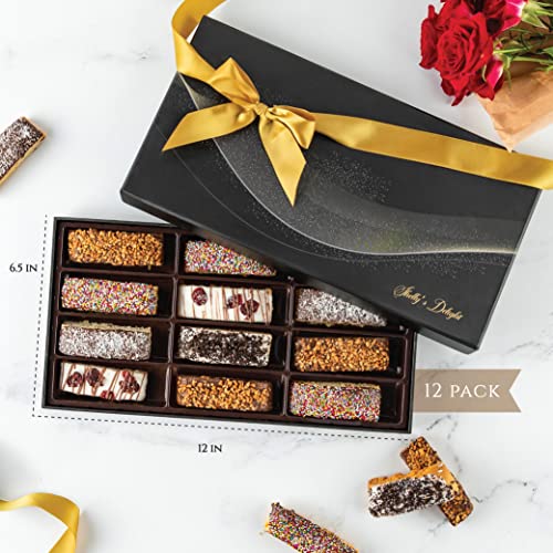 Shellys Chocolate Mothers Day Gift Baskets, 12 Biscotti Cookie C...