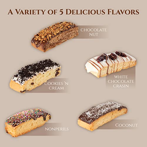 Shellys Chocolate Mothers Day Gift Baskets, 12 Biscotti Cookie C...