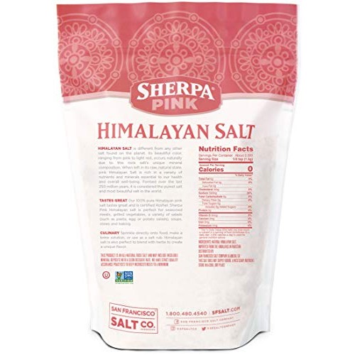 Sherpa Pink Gourmet Himalayan Salt - 10 Lb. Bulk Bag Extra-Fine