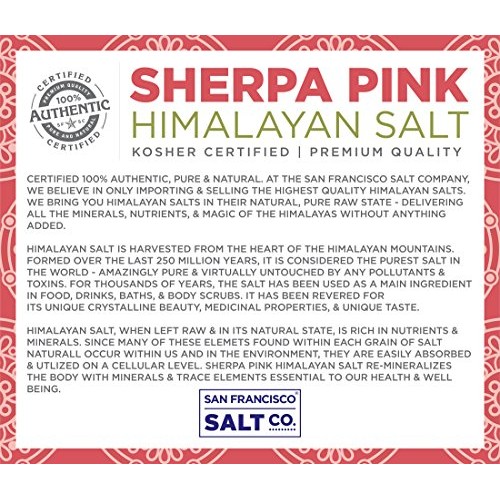 Sherpa Pink Gourmet Himalayan Salt - 5 Lbs. Fine Grain