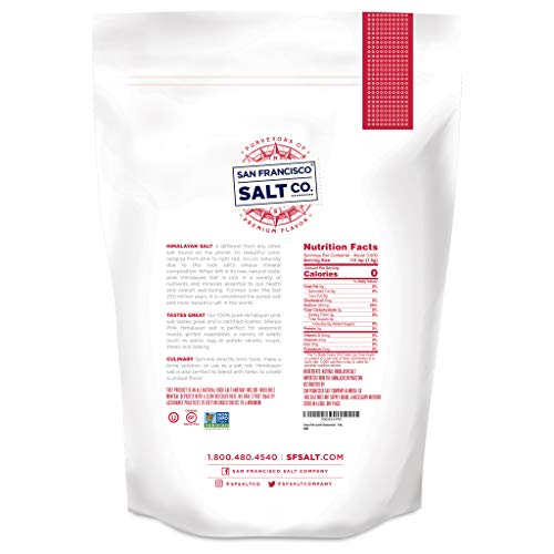 Sherpa Pink Himalayan Salt - 10 Lbs. Coarse Bulk Bag - For Grind