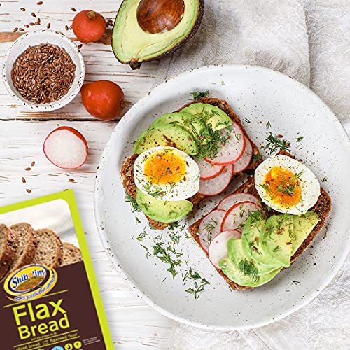Shibolim FlaxSeed Bread 1lb 2 Pack Low Carb, Zero Net Carbs Pe...