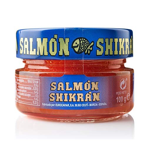 Eurocaviar - Shikran - Smoked Salmon Caviar Pearls 3.52 Oz [100 G]