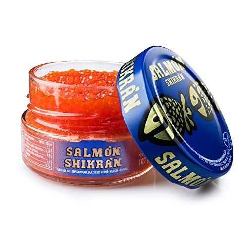 Eurocaviar - Shikran - Smoked Salmon Caviar Pearls 3.52 Oz [100 G]