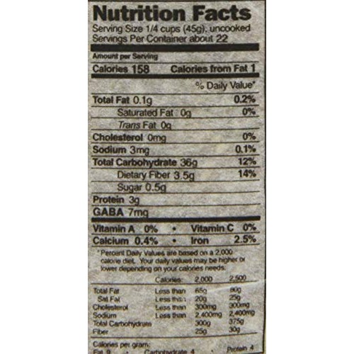 Koshihikari Premium Sprouted Brown Gaba Rice, 2.2 Pound Pack of 4