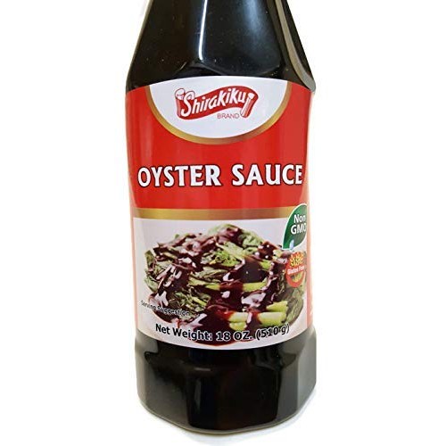 Oyster Sauce, Non Gmo Shirakiku, 18 Oz Squeeze Bottle With Twist