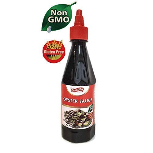 Oyster Sauce, Non Gmo Shirakiku, 18 Oz Squeeze Bottle With Twist