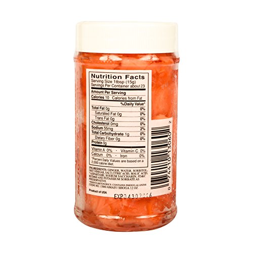 Shirakiku Amasu Shoga Sweet Pickled Ginger - 12Oz