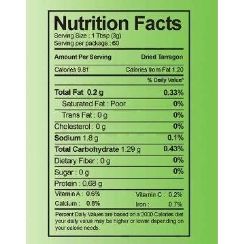 Shirin Dried Tarragon Leaves, Herb, 4 Oz