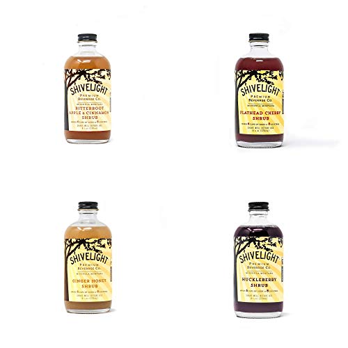 All Natural Drinking Vinegars For Sodas And Cocktails - 4 Flavor