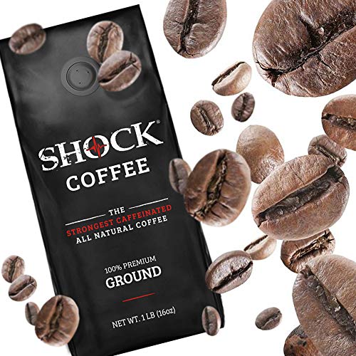Shock Coffee Ground. The Strongest Caffeinated All Natural Coffe