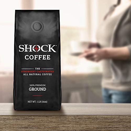 Shock Coffee Ground. The Strongest Caffeinated All Natural Coffe