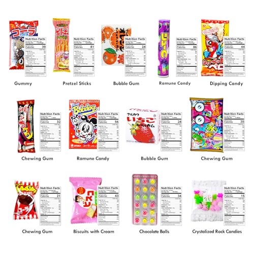 SHOGUN CANDY, 40 Pcs Japanese Snack Box, Kawaii Japanese Snacks ... SHOGUN CANDY, 40 Pcs Japanese Snack Box, Kawaii Japanese Snacks ...