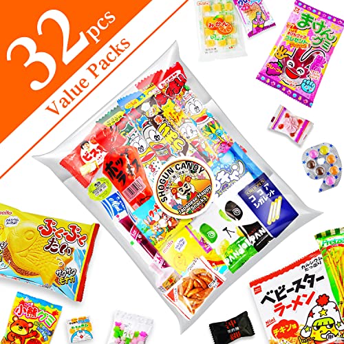 SHOGUN CANDY Japanese snacks and candy 32 piece collection of as...