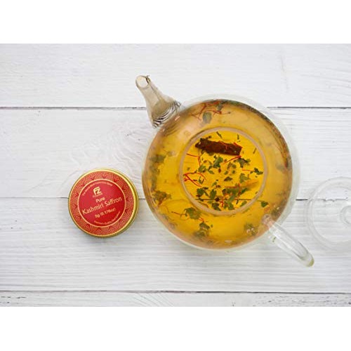 Fouzee Pure Kashmiri Saffron Threads, Finest 100% All-Red Saffro