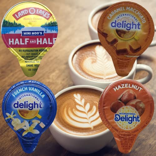 Coffee Creamer Variety Bundle - 96 Ct Creamer Singles In 4 Diffe