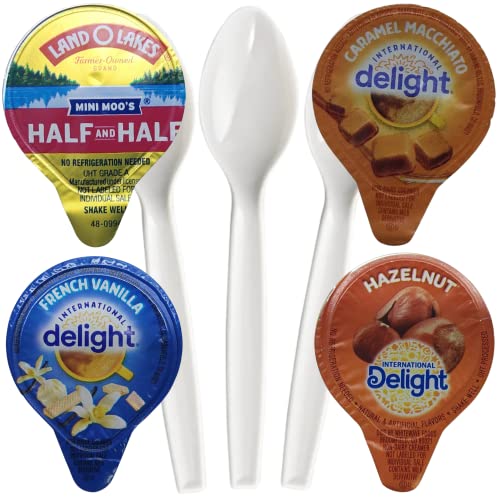 Coffee Creamer Variety Bundle - 96 Ct Creamer Singles In 4 Diffe