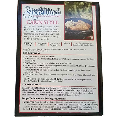 Shore Lunch Fish Breading/Batter 4 Flavor Fish Fry Variety Pack,