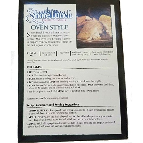Shore Lunch Fish Breading/Batter 4 Flavor Fish Fry Variety Pack,