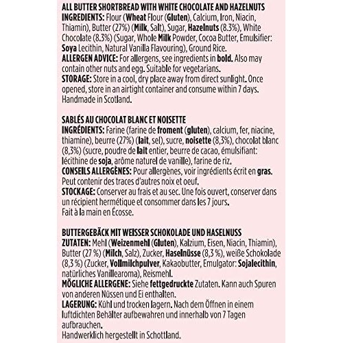 Shortbread House Of Edinburgh, Handmade White Chocolate And Haze