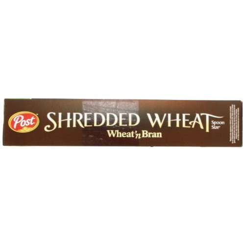 Post Shredded Wheat Bran, Spoon Size, 18-Ounce Boxes Pack Of 5