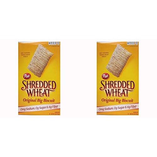 Post Shredded Wheat Original Cereal, No Sugar Or Salt Added, 15-