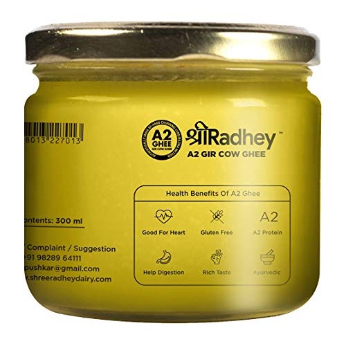 Shree Radhey Certified A2 Gir Cow Ghee - Gluten Free - Traditio