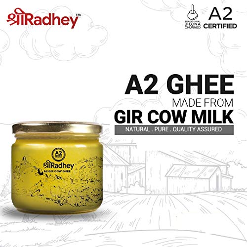Shree Radhey Certified A2 Gir Cow Ghee - Gluten Free - Traditio