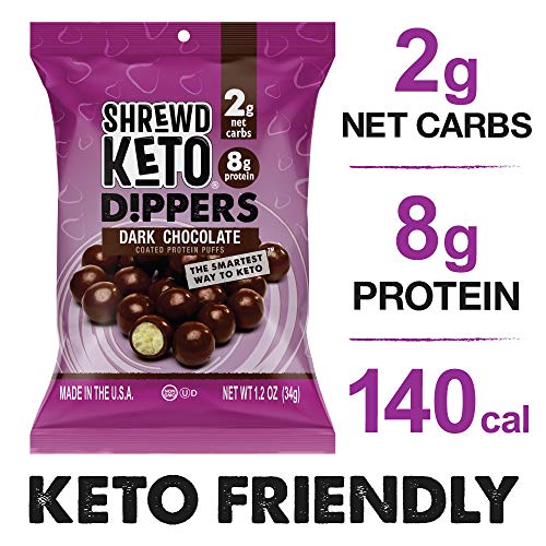 Shrewd Food Keto Dark Chocolate Protein Crisp Dippers, High Prot