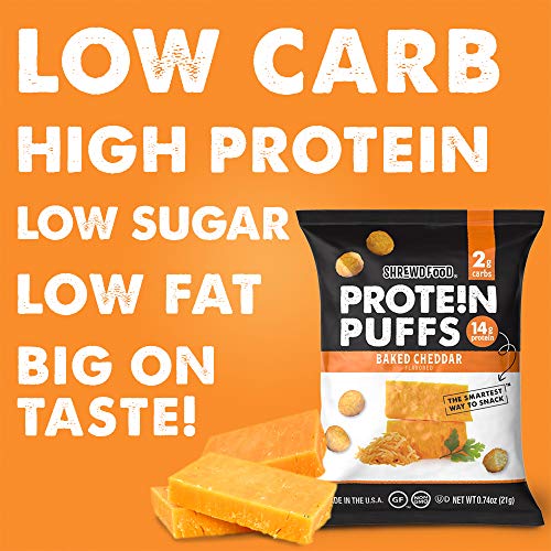 Shrewd Food Keto Protein Puffs, Low Carb, High Protein, Healthy