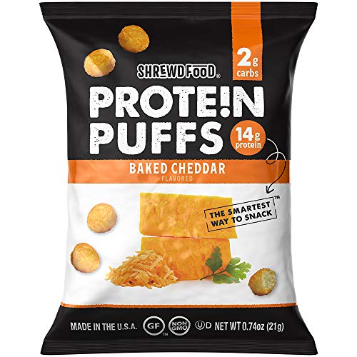 Shrewd Food Keto Protein Puffs, Low Carb, High Protein, Healthy