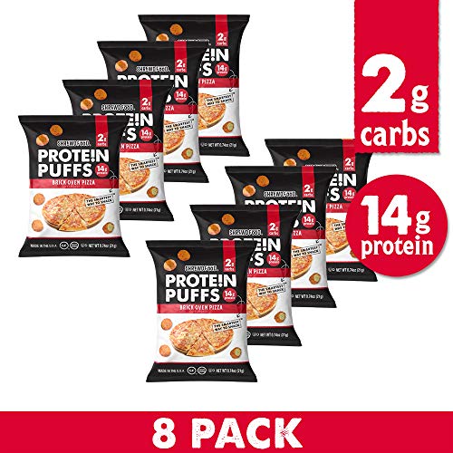 Shrewd Food Protein Puffs, Low Carb Cheese Pizza Puffs, High Pro...