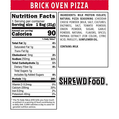 Shrewd Food Protein Puffs, Low Carb Cheese Pizza Puffs, High Pro...
