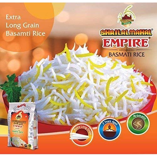 Shrilalmahal Empire Basmati Rice Most Premium, 10 Lbs / 160 Oz