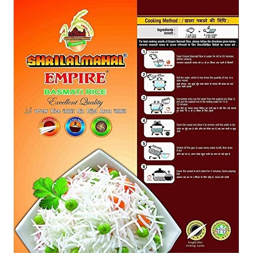 Shrilalmahal Empire Basmati Rice Most Premium, 10 Lbs / 160 Oz
