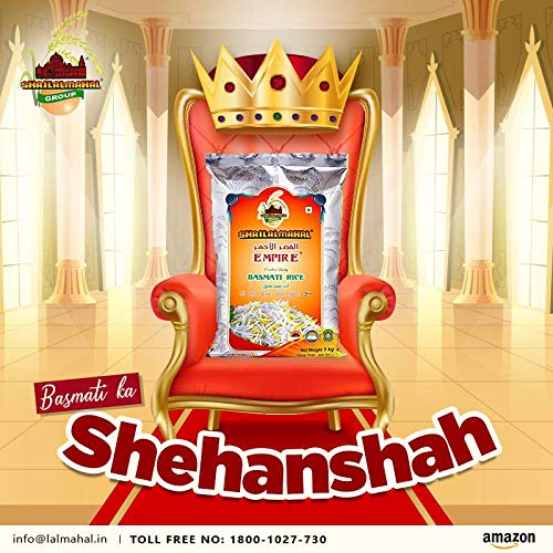Shrilalmahal Empire Basmati Rice Most Premium, 10 Lbs / 160 Oz